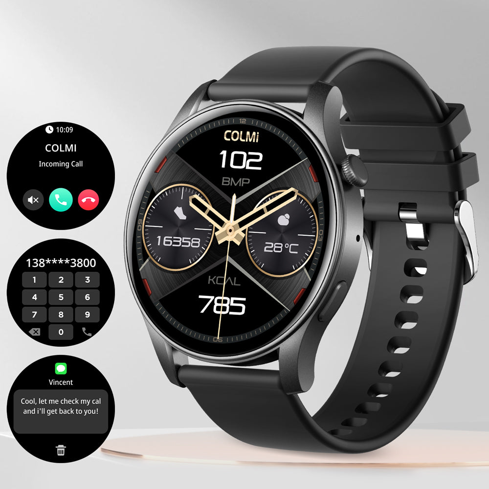 Slim horloge met AMOLED-display en Bluetooth-belfunctie: Colmi V73 smartwatch