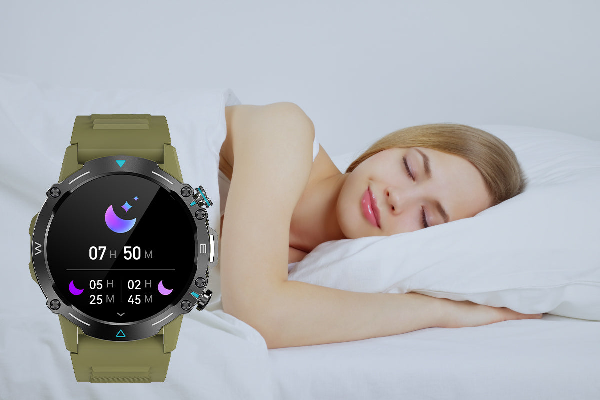 De Colmi M42 smartwatch beschikt over slaapregistratie, een slank ontwerp, meer dan 100 sportmodi en een batterijduur van 10 dagen.