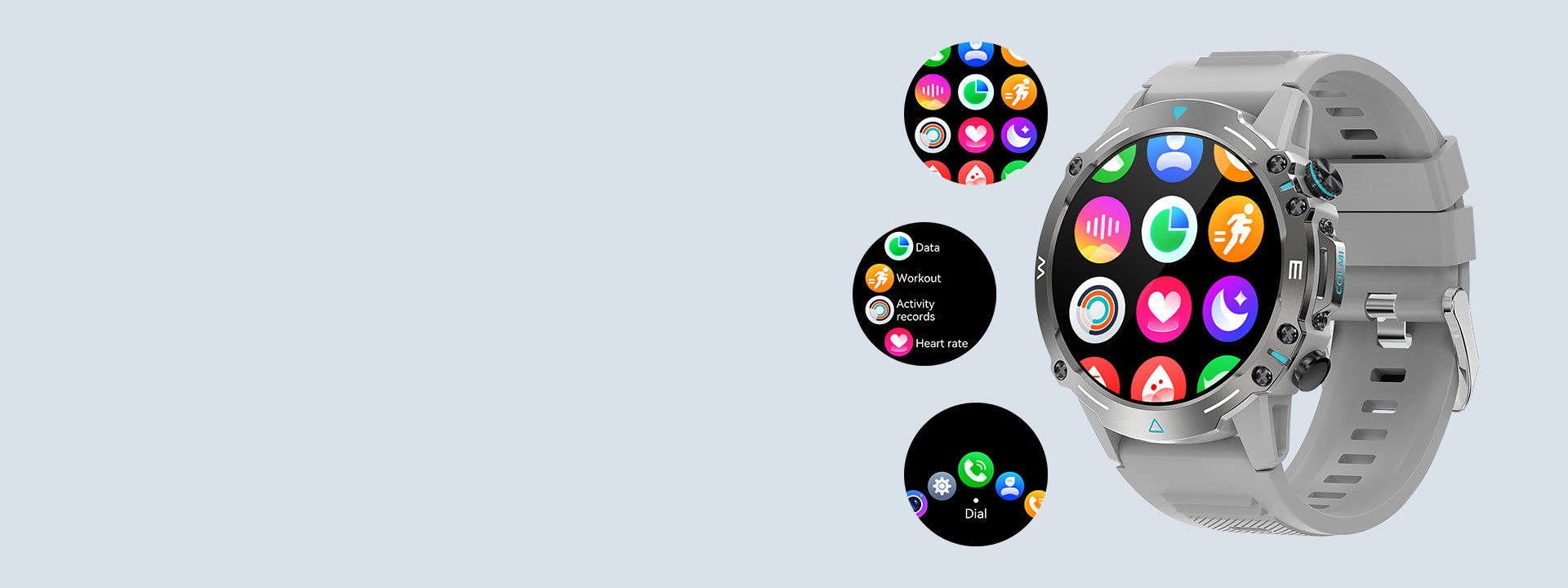 De Colmi M42 smartwatch beschikt over een aanpasbare gebruikersinterface, een slank ontwerp, meer dan 100 sportmodi en een batterijduur van 10 dagen.