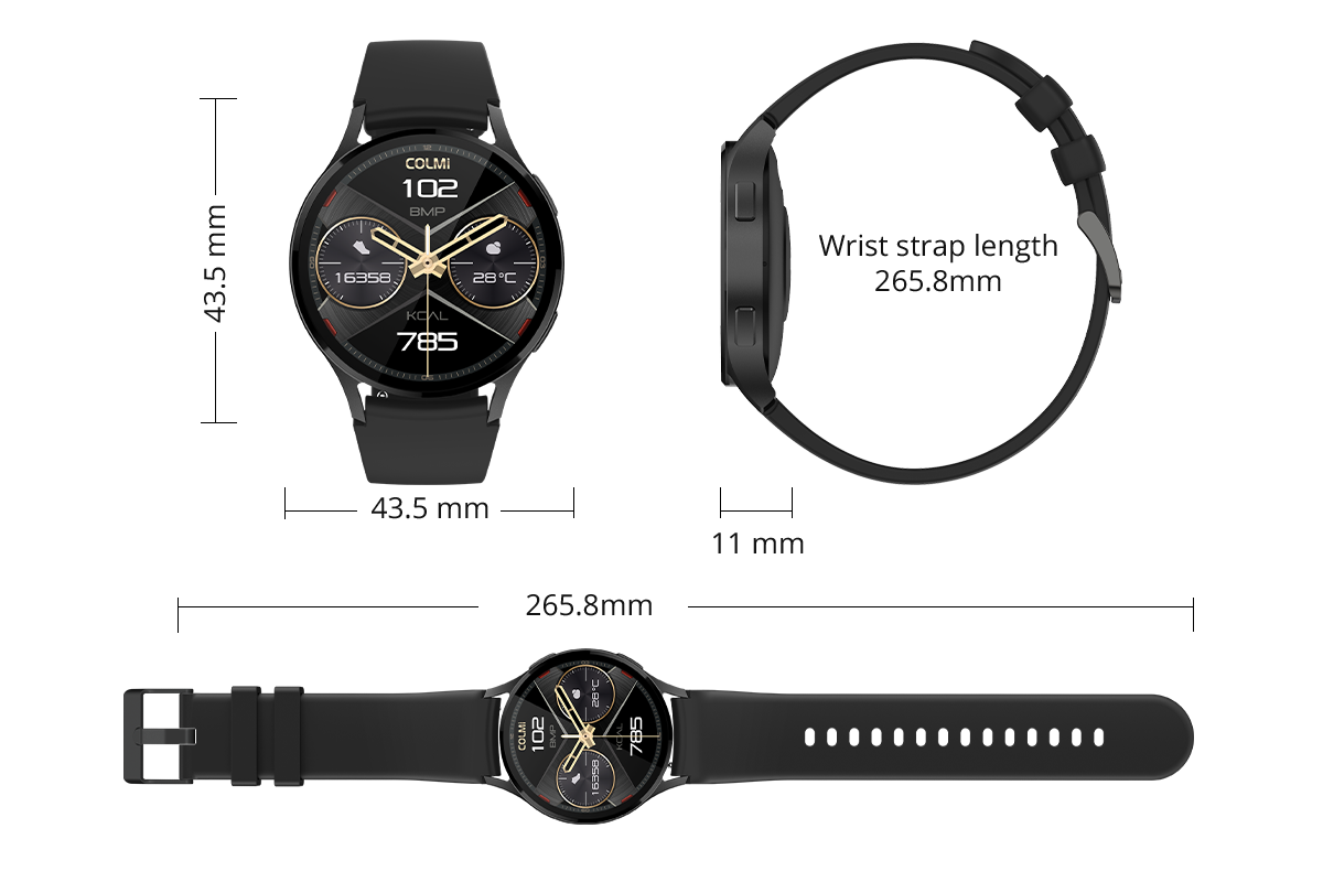 Een voorproefje van de Colmi i28 Ultra smartwatch, met geavanceerde gezondheidsmonitoring, een batterijduur van 10 dagen en een IP68 waterdichtheidscertificering.