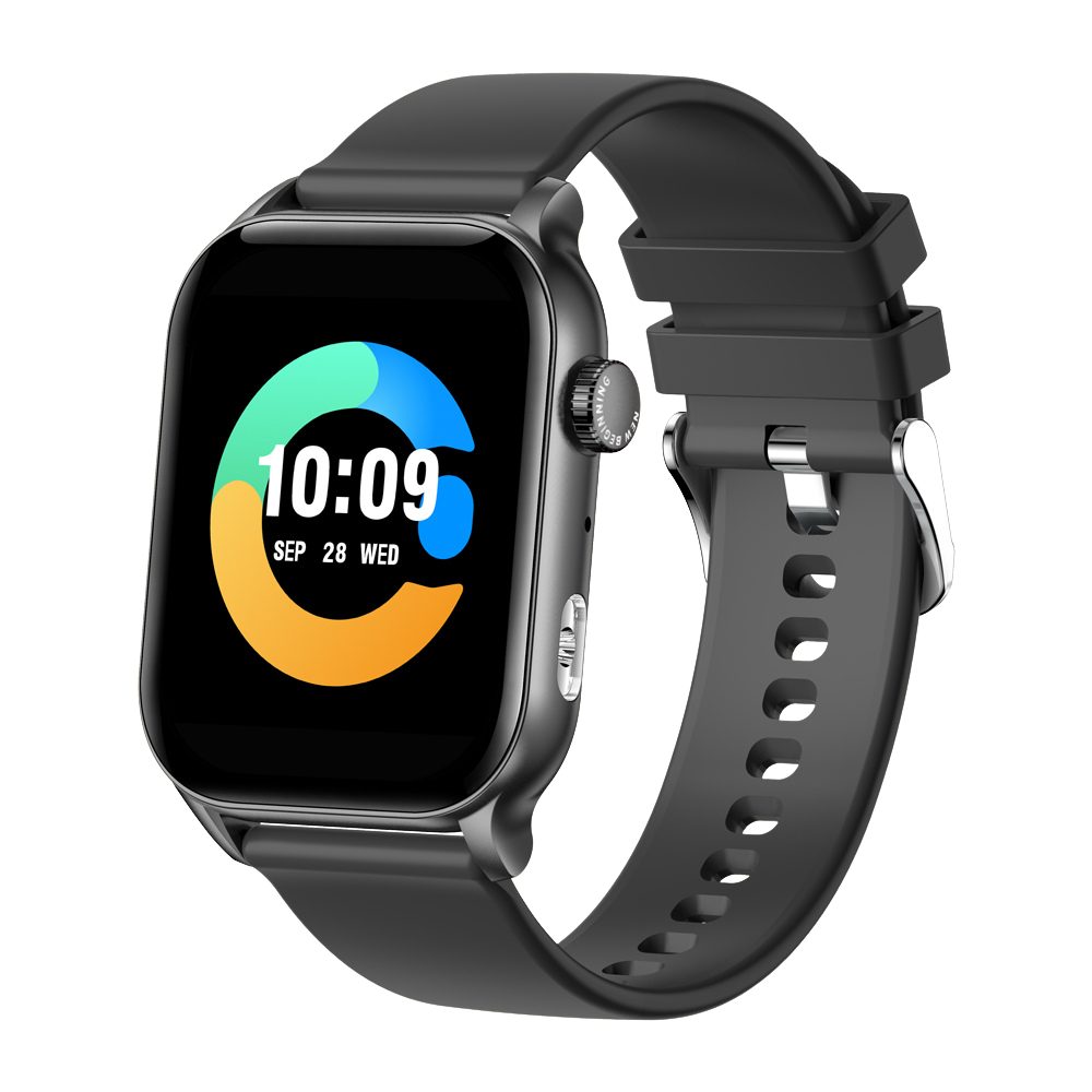 COLMI P78 Smartwatch 1.96 Outdoor Sport Fitness 3ATM Waterdicht Zwart